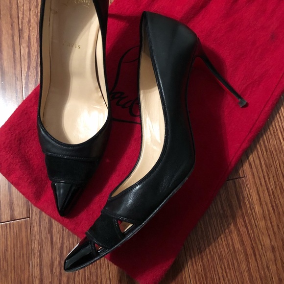 Christian Louboutin 85mm Black Heels - Picture 2 of 6